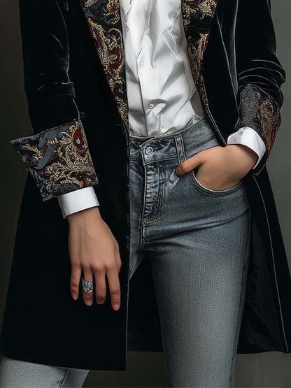 Julie | Blazer Élégant à Détails Contrastés