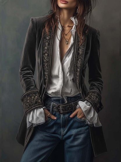 Nathalie | Veste Longue Élégante