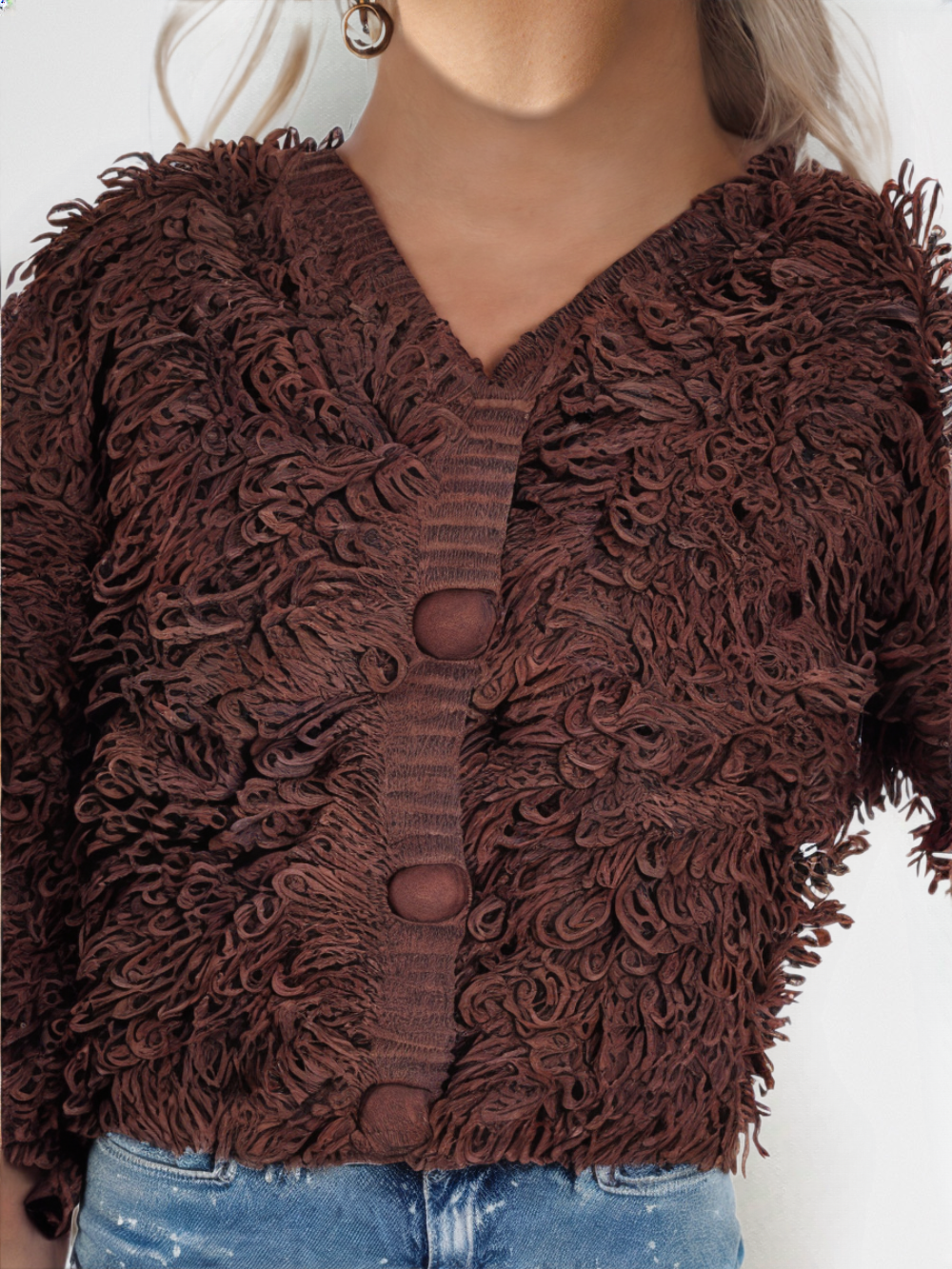 Amélie | Cardigan Élégant à Franges