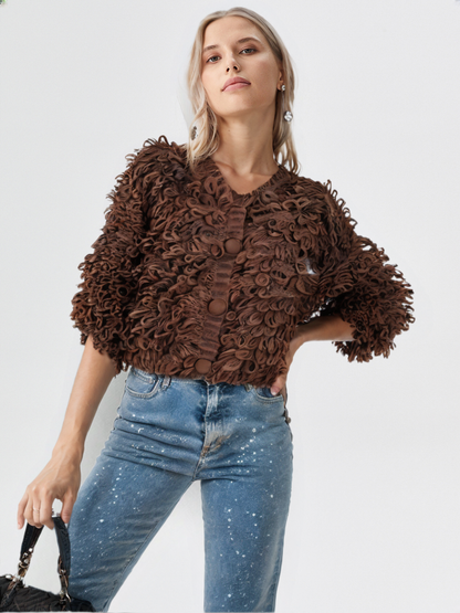 Amélie | Cardigan Élégant à Franges