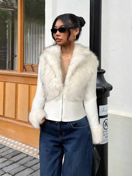 Coralie | Veste Élégante à Détails Contrastés