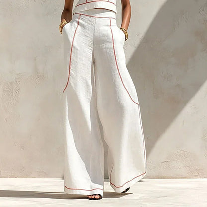 Judith | Ensemble Élégant Pantalon Fluide