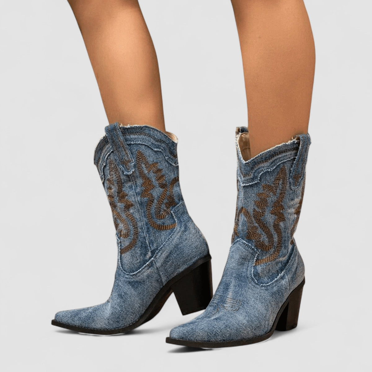 Lucie | Bottines Western Brodées