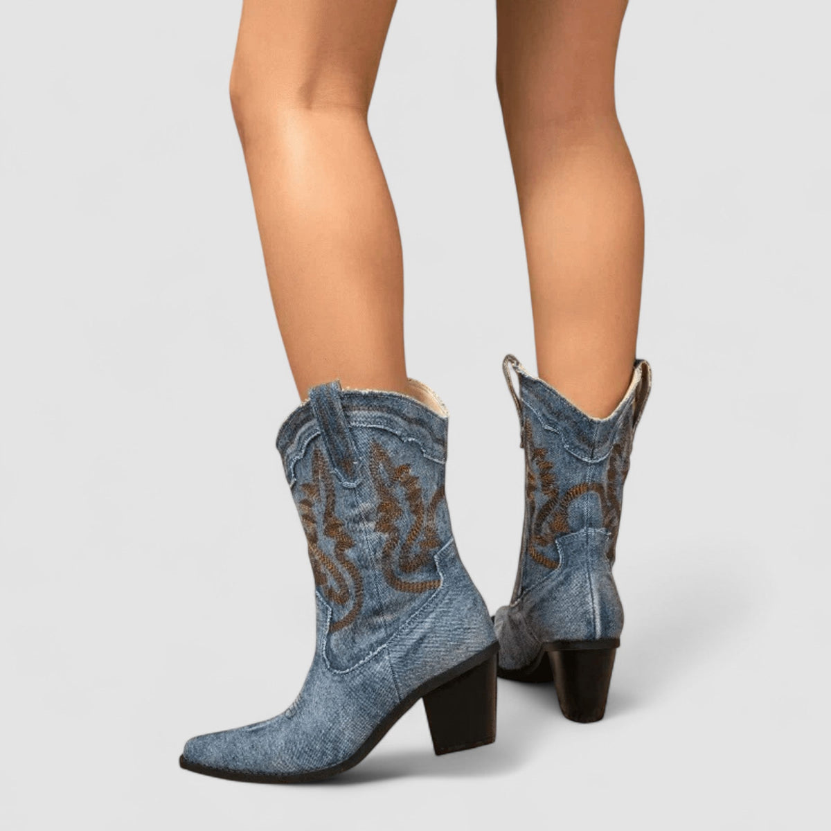 Lucie | Bottines Western Brodées