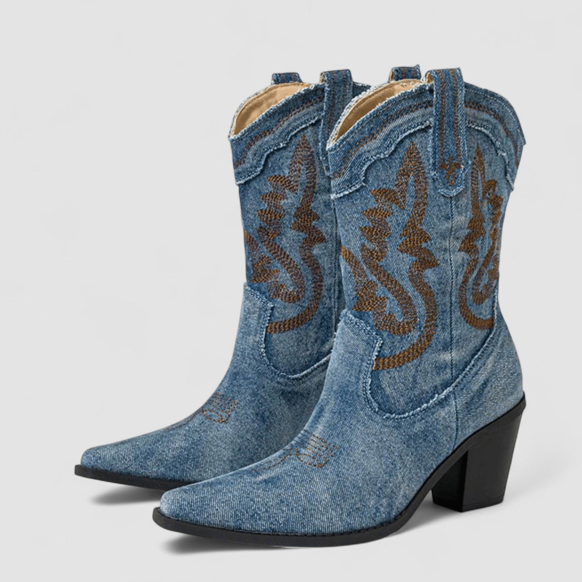 Lucie | Bottines Western Brodées
