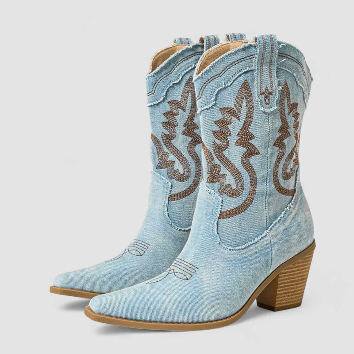 Lucie | Bottines Western Brodées