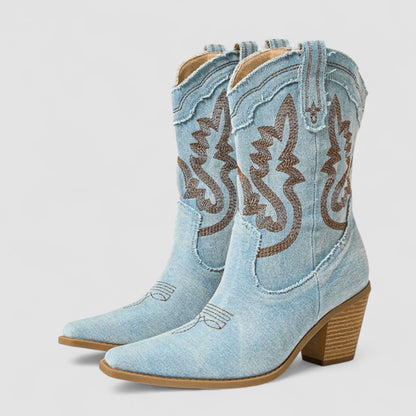 Lucie | Bottines Western Brodées