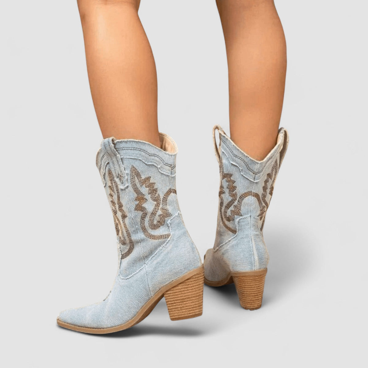 Lucie | Bottines Western Brodées