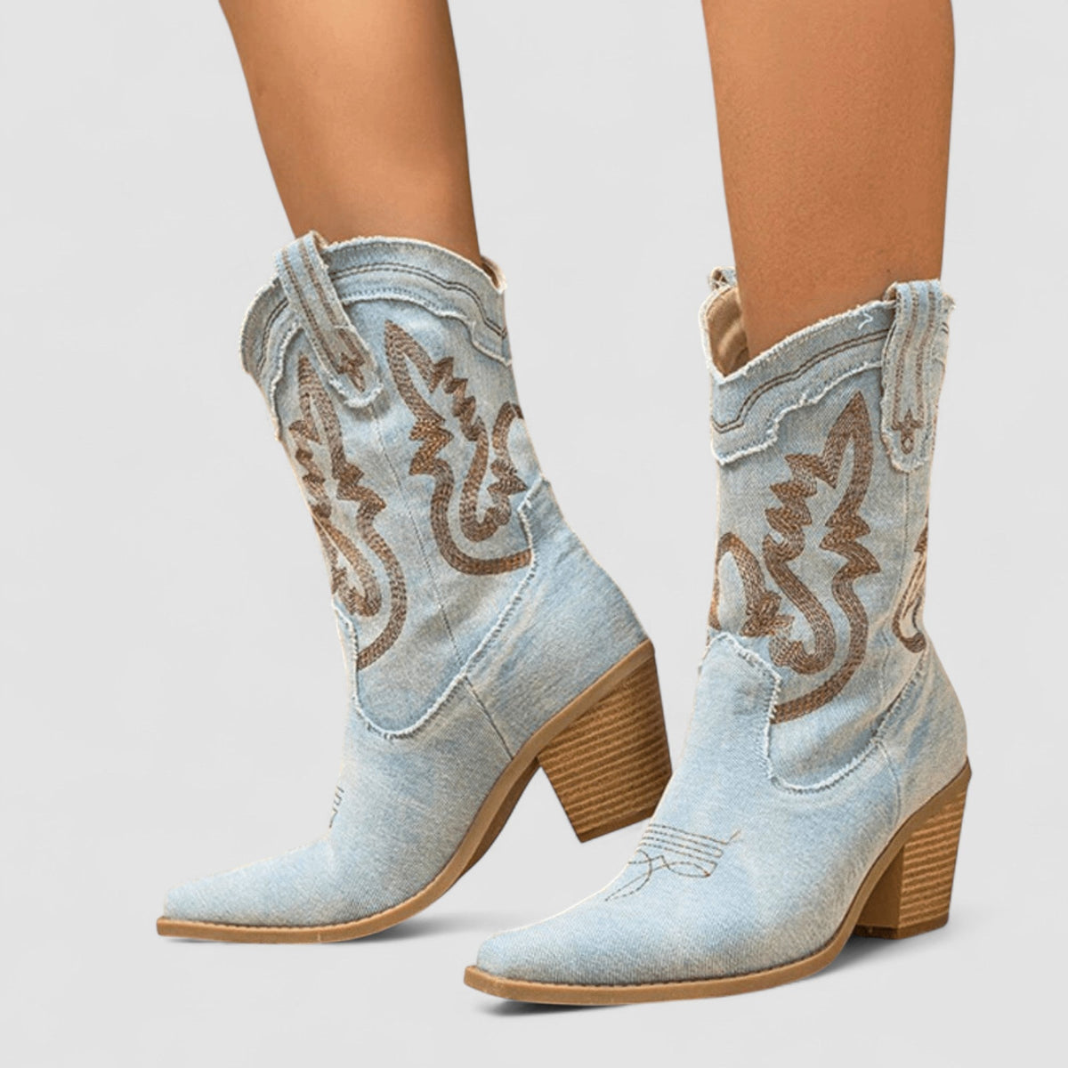 Lucie | Bottines Western Brodées